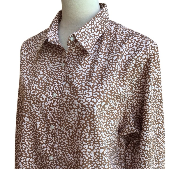 Lands End No Iron Supima Button Down Long Sleeve Shirt Size 16 NEW - Picture 6 of 9